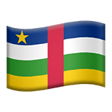 Keski-Afrikan tasavalta Apple Emoji