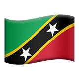 Saint Kitts ja Nevis Apple Emoji