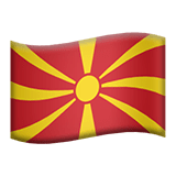 Pohjois-Makedonia Apple Emoji