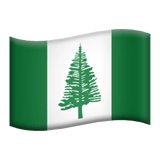 Norfolkinsaari Apple Emoji