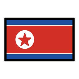 Korean demokraattinen kansantasavalta OpenMoji Emoji